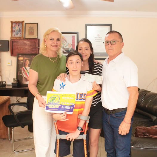 Laura Jiménez reconoce y apoya al joven Jorge Raúl Gutiérrez Alarcón rumbo al Campeonato de Pesca Inclusivo “Aliados Teletón”