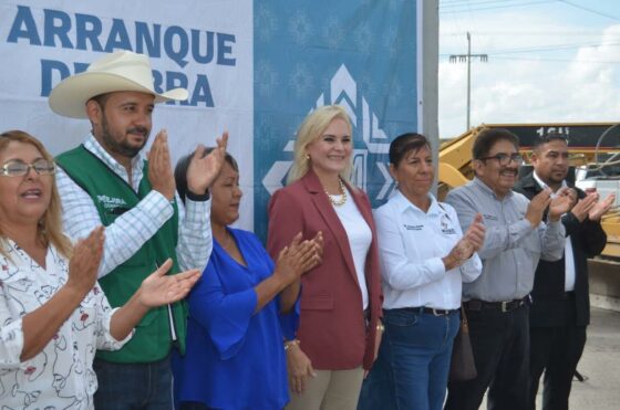 Arranca Laura Jiménez obras de recarpeteo en Minas de Barroterán