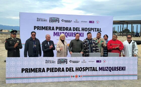 Múzquiz vive un hecho histórico con la colocación de la primera piedra del Hospital Muzquiseki