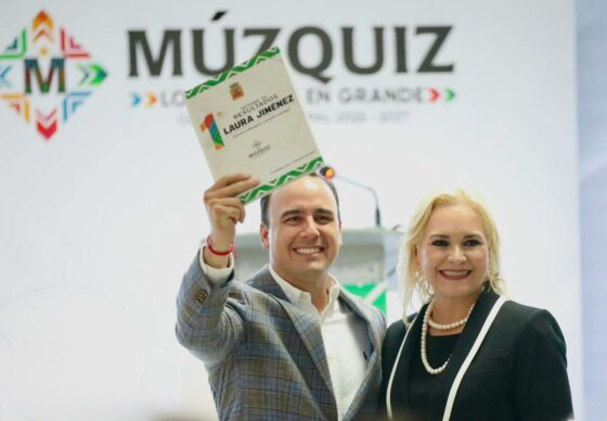 Rinde la alcaldesa Laura Jiménez su Primer Informe; acude el gobernador Manolo Jiménez como invitado de honor