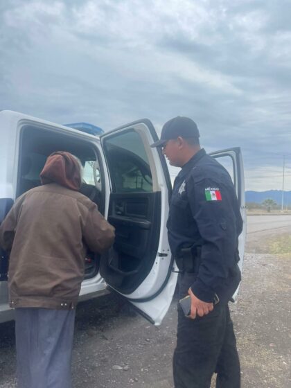 Seguridad Pública Municipal de Múzquiz brinda apoyo a la ciudadanía ante inclemencias del tiempo