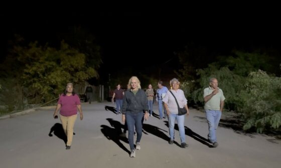 Supervisa alcaldesa Laura Jiménez Gutiérrez necesidades en Villa Las Esperanzas y entrega rehabilitación de puente