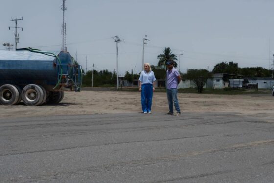 Supervisa alcaldesa Laura Jiménez Gutiérrez avances de la Unidad Deportiva de Minas de Barroterán
