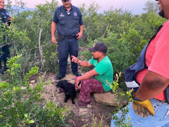 Protección Civil y Seguridad Pública de Múzquiz rescatan a persona extraviada en el Rancho Santana